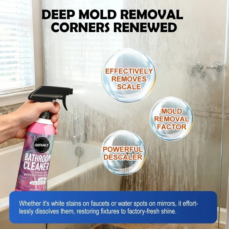 💥Limited-time promotion✨ Bathroom Cleaner: Sparkle in Seconds, No Harsh Fumes
