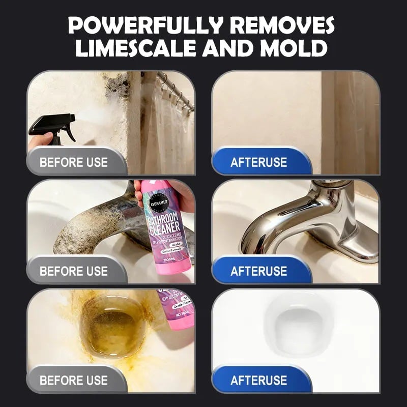 💥Limited-time promotion✨ Bathroom Cleaner: Sparkle in Seconds, No Harsh Fumes