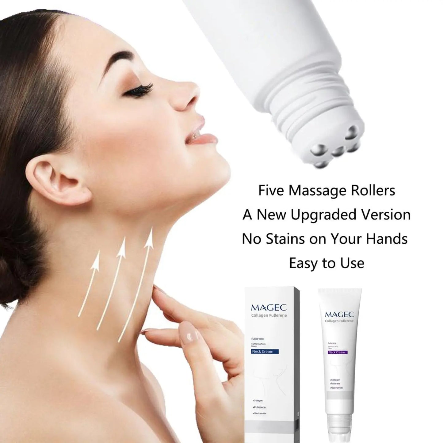💥 Up to 50% Off! 🔥 Collagen Firming Cream — Diminishes Wrinkles, Features 5-Roller Comprehensive Massage