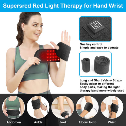 Limited-time promotion 🔥 Red light therapy waist belt for sprains, tenosynovitis, joint pain, and heated wristbands