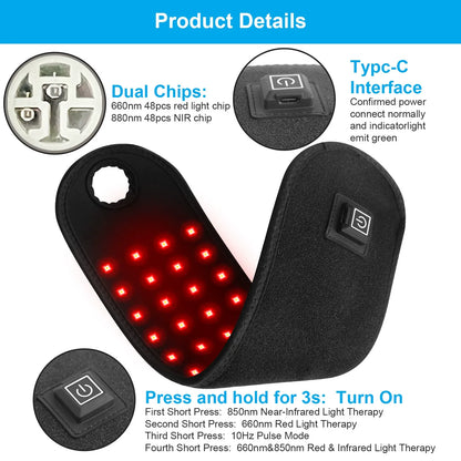 Limited-time promotion 🔥 Red light therapy waist belt for sprains, tenosynovitis, joint pain, and heated wristbands